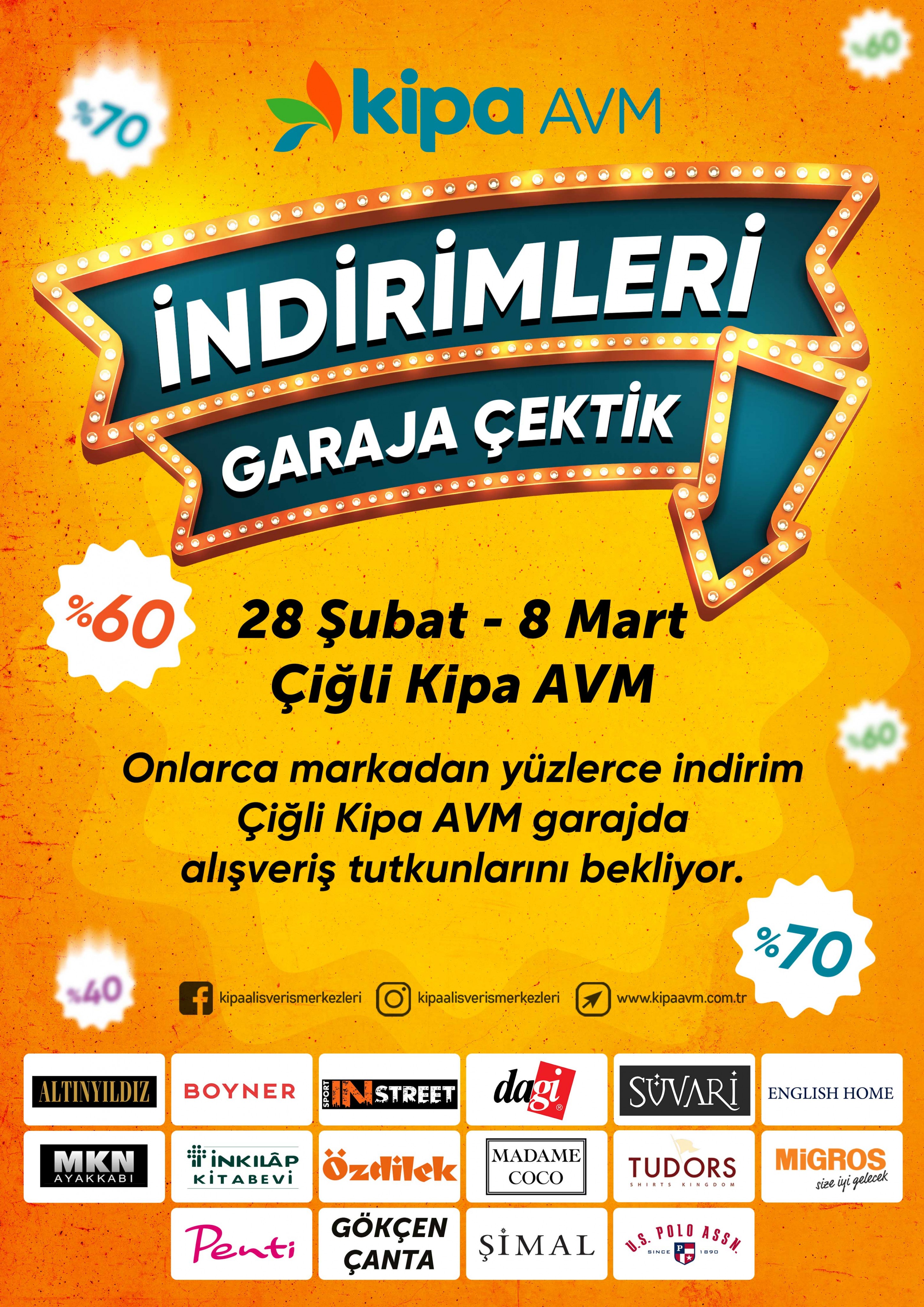 İNDİRİMLERİ GARAJA &Ccedil;EKTİK!